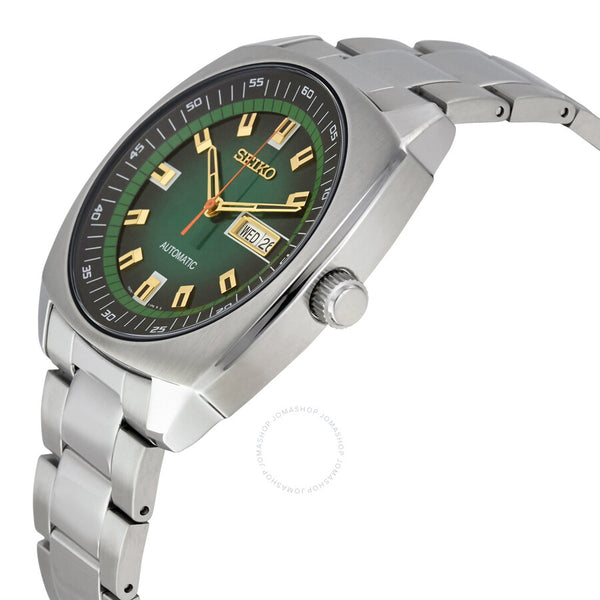 Seiko Recraft Automatic Green Dial Stainless Steel Men's Watch SNKM97 - The Watches Men & Co #2