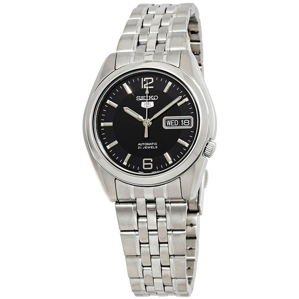 Seiko 5 Automatic Black Dial Men's Watch SNK393K1 - The Watches Men & Co