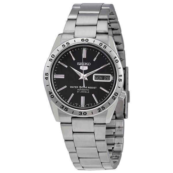 Seiko 5 Automatic Black Dial Men's Watch SNKE01K1 - The Watches Men & Co