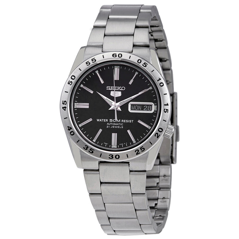 Seiko 5 Automatic Black Dial Men's Watch SNKE01K1 - The Watches Men & Co