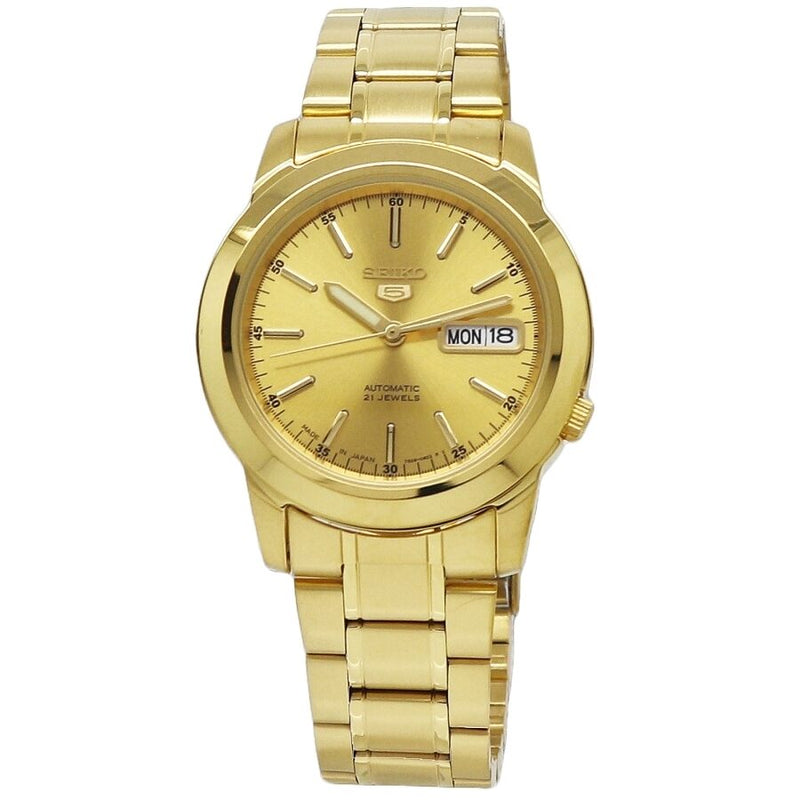 Seiko Seiko 5 Automatic Champagne Dial Men's Watch #SNKE56J1 - The Watches Men & Co