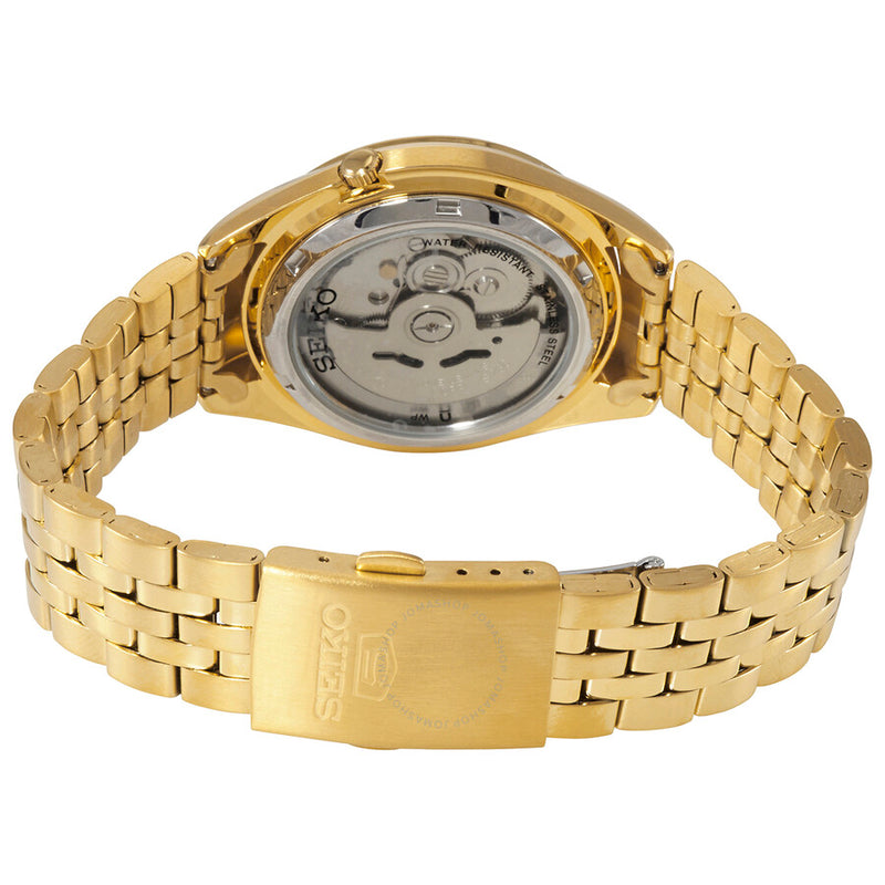 Seiko 5 Automatic Gold Dial Men's Watch SNKL38 - The Watches Men & Co #3