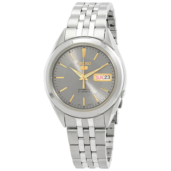 Seiko 5 Automatic Grey Dial Men's Watch SNKL19K1 - The Watches Men & Co