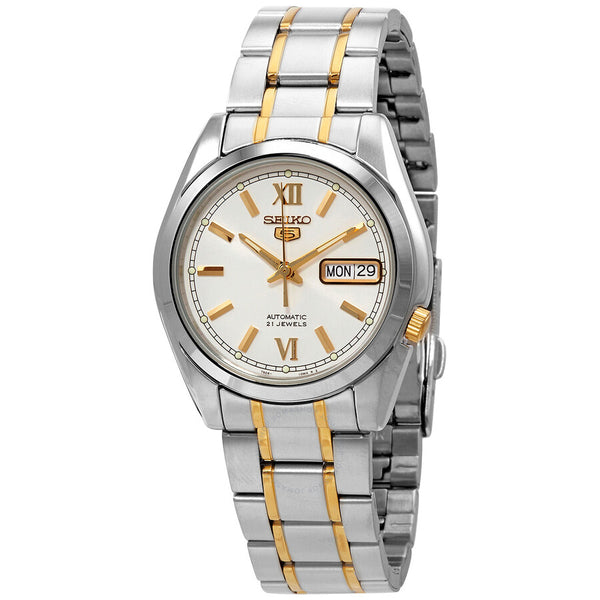 Seiko 5 Automatic Silver Dial Men's Watch SNKL57 - The Watches Men & Co