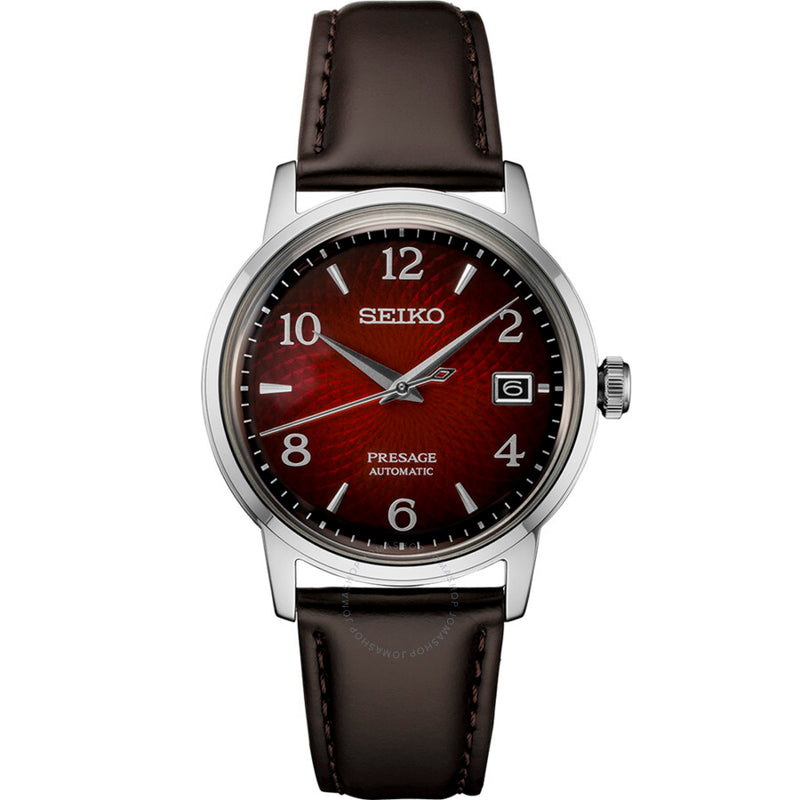 Seiko Presage Cocktail Automatic Red Dial Men's Watch SRPE41 - The Watches Men & Co