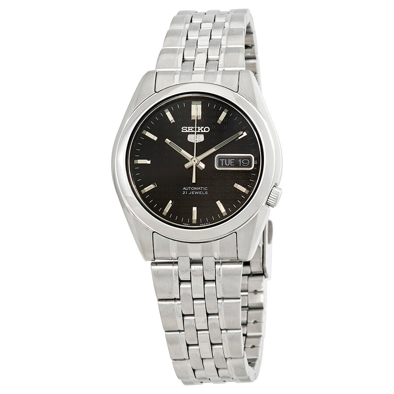 Seiko Series 5 Automatic Black Dial Men's Watch SNK361 - The Watches Men & Co