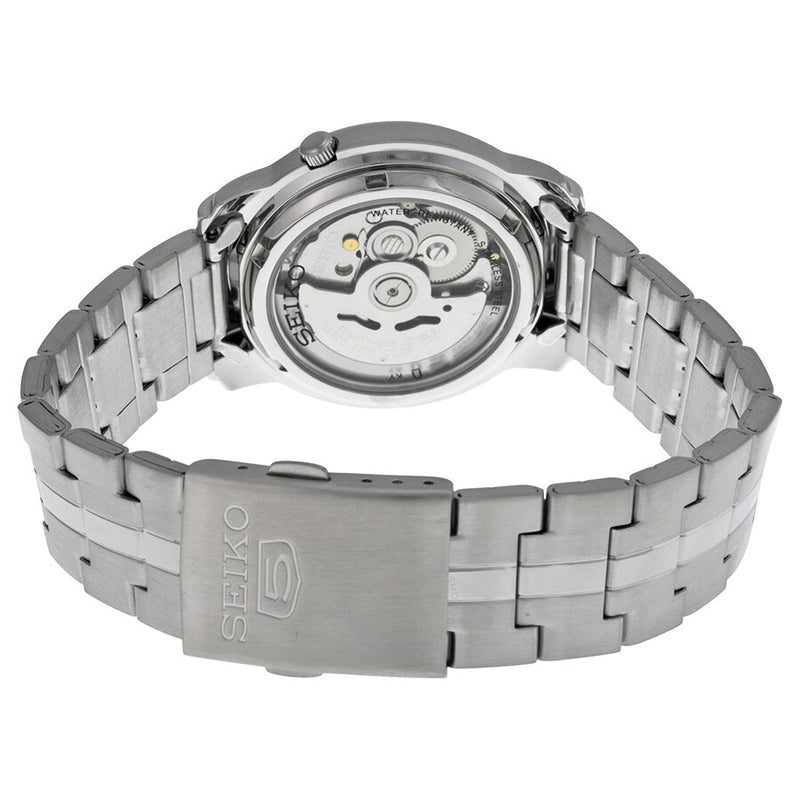 Seiko Series 5 Automatic Black Dial Stainless Steel Watch SNKL83 - The Watches Men & Co #3