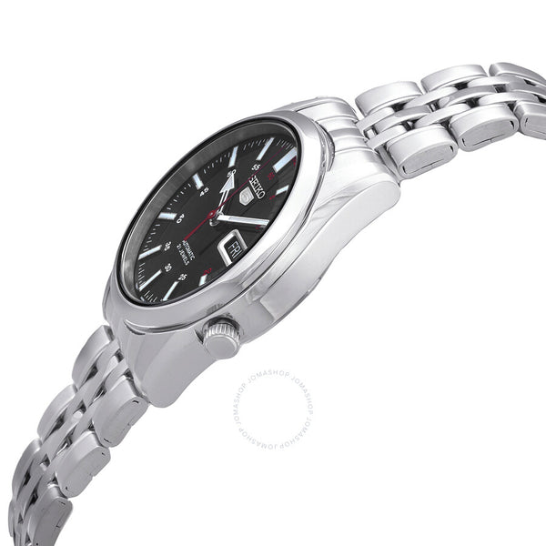 Seiko Series 5 Automatic Black Dial Unisex Watch SNK375K1 - The Watches Men & Co #2