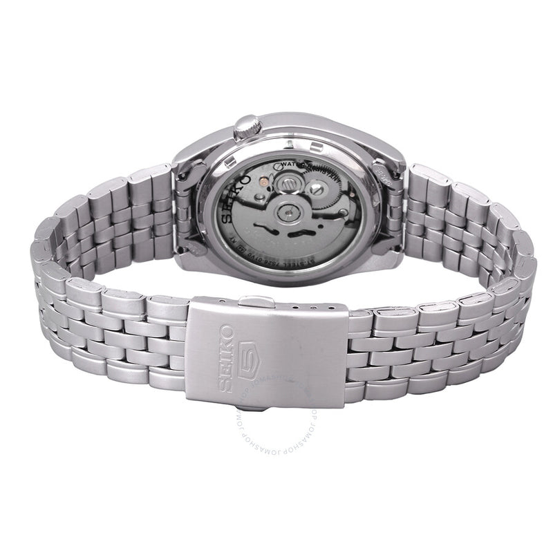 Seiko Series 5 Automatic Black Dial Unisex Watch SNK375K1 - The Watches Men & Co #3