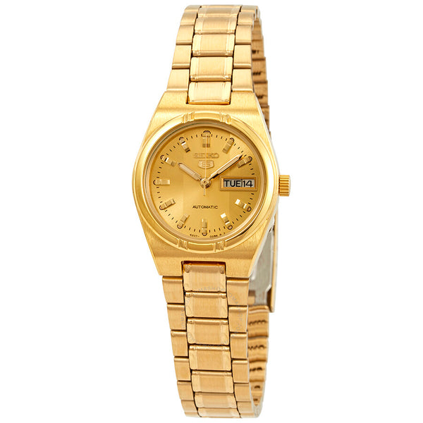 Seiko Series 5 Automatic Gold Dial Ladies Watch SYM600 - The Watches Men & Co