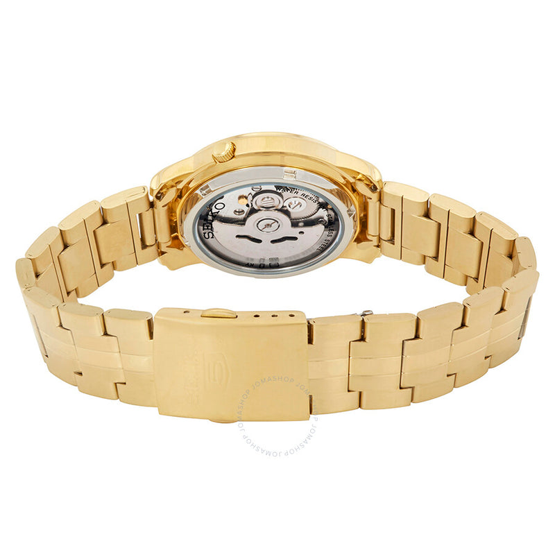 Seiko Series 5 Automatic Gold Dial Men's Watch SNKK76 - The Watches Men & Co #3