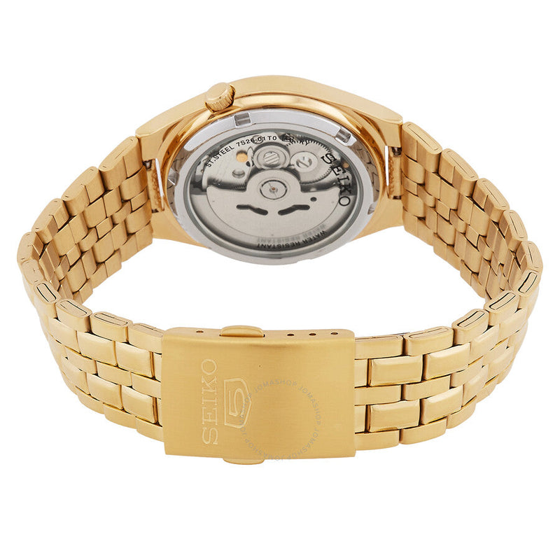 Seiko Series 5 Automatic Gold Dial Men's Watch SNKL64K1 - The Watches Men & Co #3