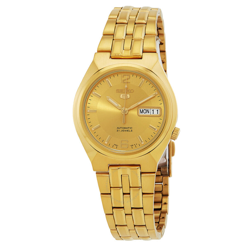 Seiko Series 5 Automatic Gold Dial Men's Watch SNKL64K1 - The Watches Men & Co
