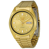 Seiko Series 5 Automatic Gold Dial Yellow Gold-tone Men's Watch SNXS80 - The Watches Men & Co