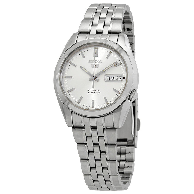 Seiko Series 5 Automatic Silver Dial Men's Watch SNK355K - The Watches Men & Co