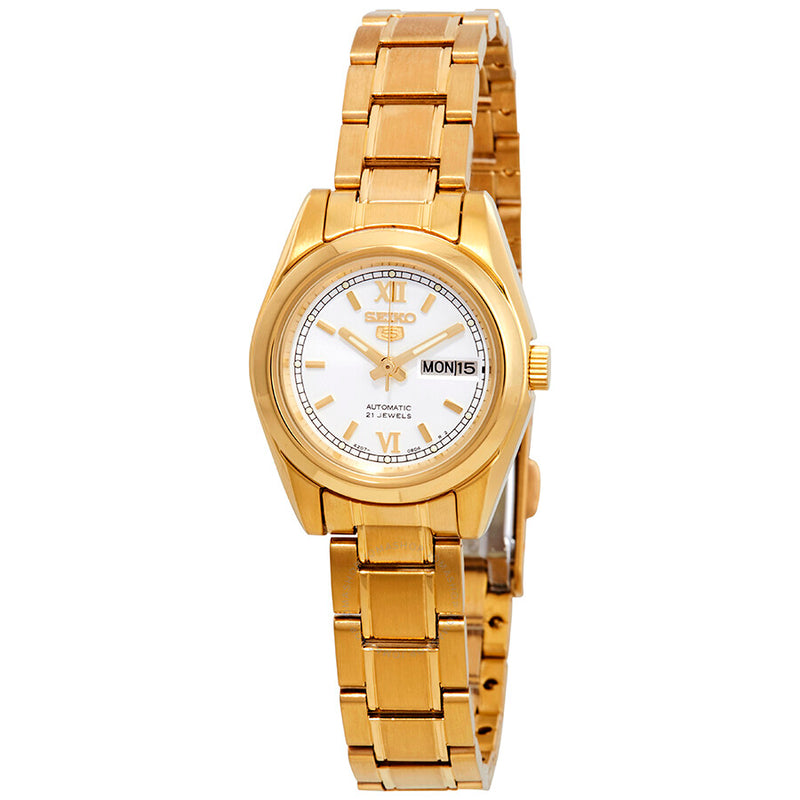 Seiko Series 5 Automatic White Dial Ladies Watch SYMK30 - The Watches Men & Co