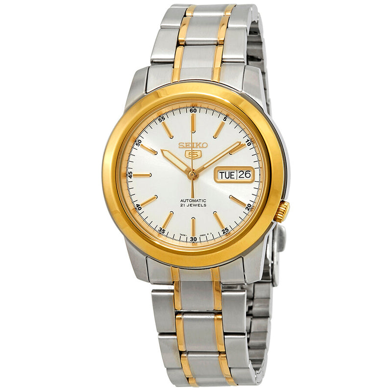 Seiko Series 5 Automatic White Dial Men's Watch SNKE54 - The Watches Men & Co