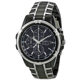 Seiko Solar Chronograph Black Dial Men's Watch SSC143 - The Watches Men & Co