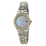 Seiko Solar Mother Of Pearl Dial Ladies Watch SUT068 - The Watches Men & Co