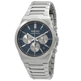 Seiko Sport Chronograph Quartz Blue Dial Men's Watch SSB453P1 - The Watches Men & Co