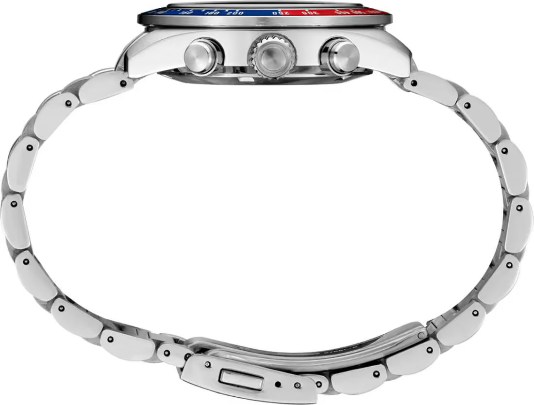 Seiko Pepsi Speedtimer Silver Watch SSC913P1