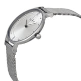 Skagen Anita Silver Dial Stainless Steel Mesh Ladies Watch #SKW2149 - The Watches Men & CO #2