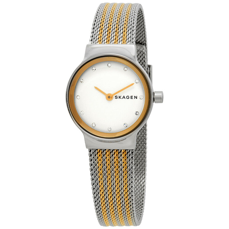 Skagen Freja Crystal White Dial Ladies Watch SKW2698 - The Watches Men & Co