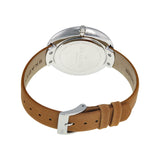 Skagen Gitte Silver Dial Light Brown Leather Strap Ladies Watch SKW2326 - BigDaddy Watches #3