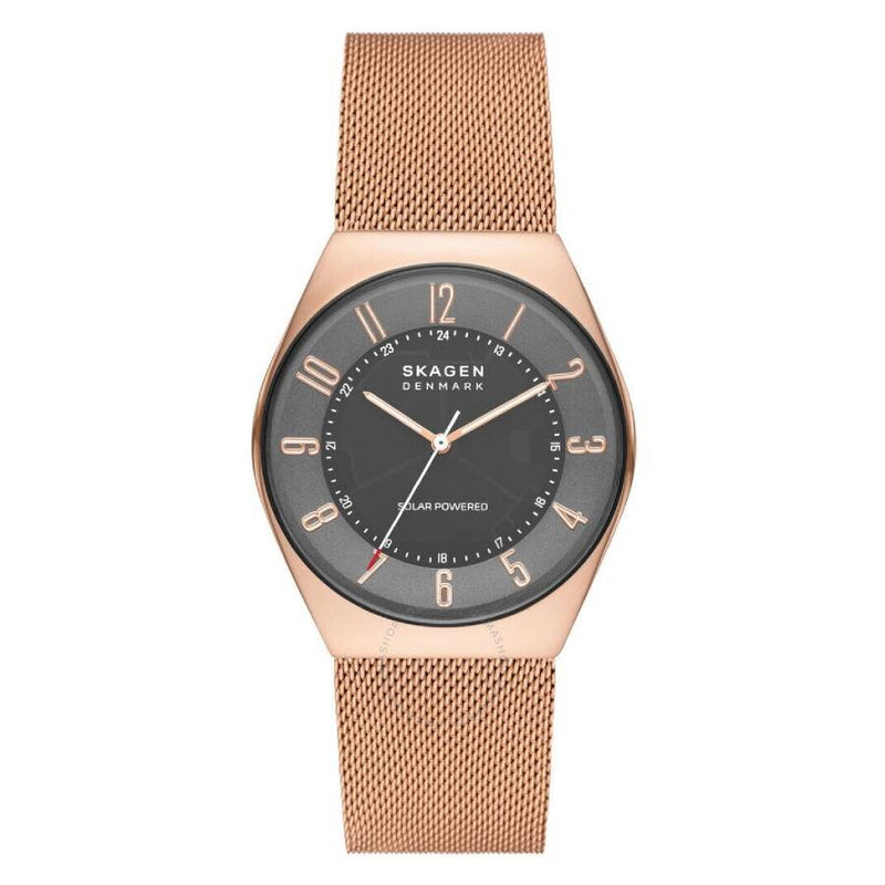 Skagen Grenen Solar-Powered Charcoal Dial Watch SKW6835 - The Watches Men & Co