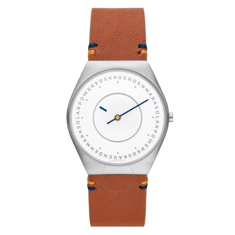 Skagen Grenen Solar-Powered White Dial Watch SKW6872 - The Watches Men & Co