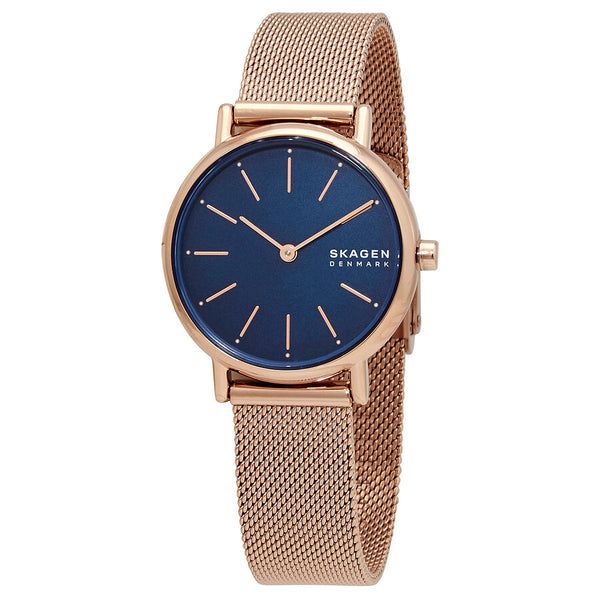 Skagen Signatur Lille Quartz Rose Gold-tone Ladies Watch SKW2837 - The Watches Men & Co