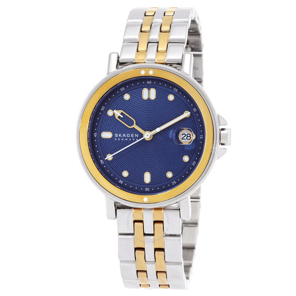 Skagen Signatur Lille Sport Quartz Blue Dial Ladies Watch SKW3137 - The Watches Men & Co