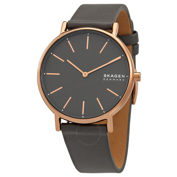 Skagen Signatur Quartz Charcoal Dial Ladies Watch SKW2794 - The Watches Men & Co