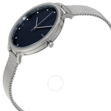 Skagen Hagen Blue Sandblasted Dial Ladies Watch SKW2582 - The Watches Men & Co #3