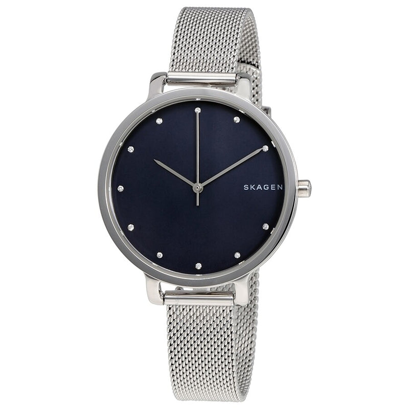 Skagen Hagen Blue Sandblasted Dial Ladies Watch SKW2582 - The Watches Men & Co