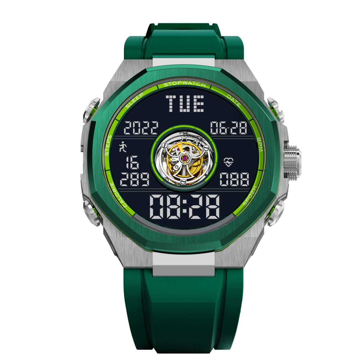Skyway Smartwatch with Tourbillon Men's Watch  NOXSKYWAYGREEN - The Watches Men & CO