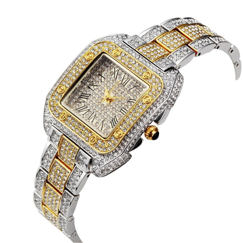 Big Daddy Square Bling Watch