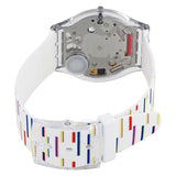 Swatch Thin Liner Silver Dial Ladies Watch SFE108 - The Watches Men & Co