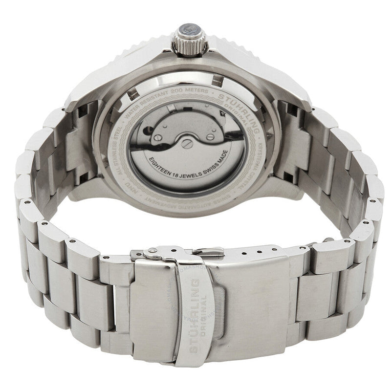 Stuhrling Original Aquadiver Automatic Black Dial Men's Watch M13534 - The Watches Men & Co #3