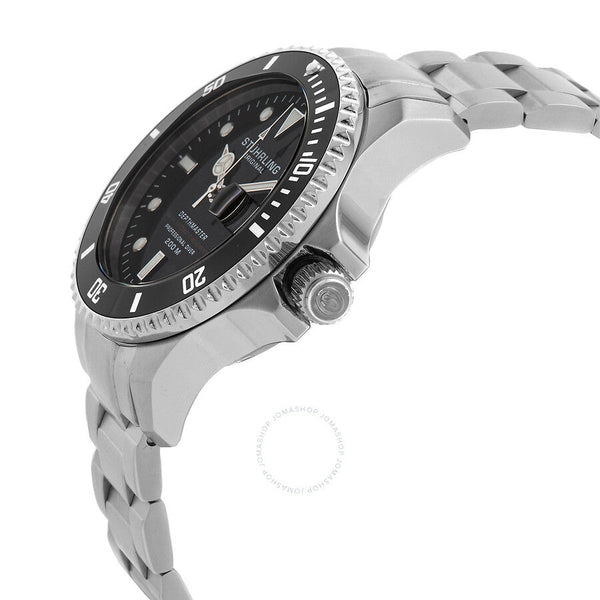 Stuhrling Original Aquadiver Automatic Black Dial Men's Watch M13534 - The Watches Men & Co #2