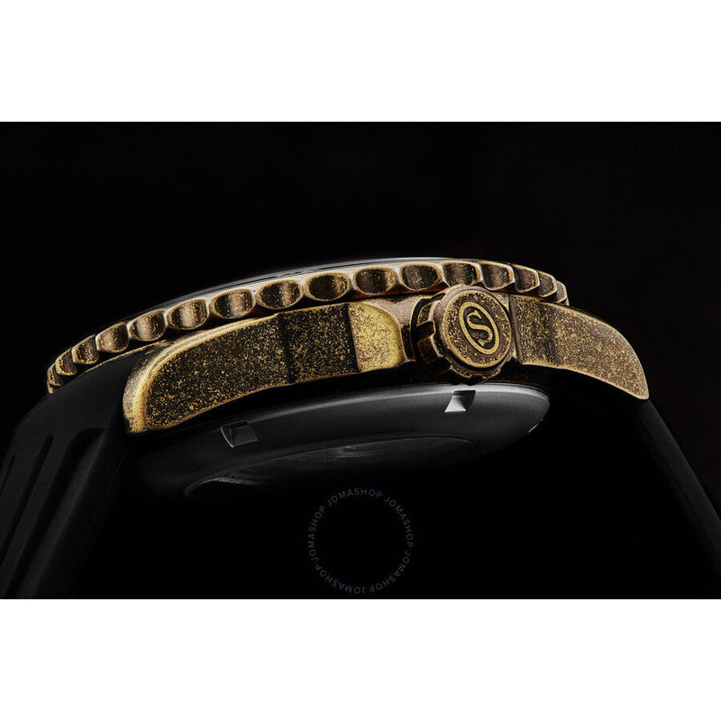 Stuhrling Original Aquadiver Automatic Black Dial Men's Watch M16759 - The Watches Men & Co #5