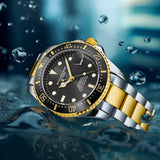 Stuhrling Original Aquadiver Automatic Black Dial Men's Watch M18255 - The Watches Men & Co #5