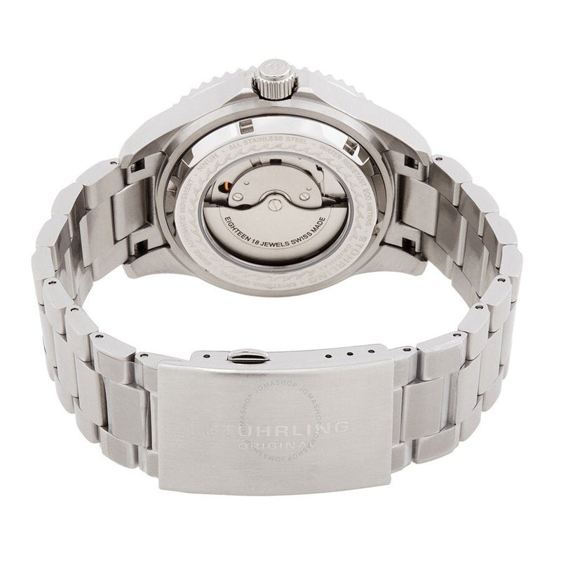 Stuhrling Original Aquadiver Automatic Blue Dial Men's Watch M13517 - The Watches Men & Co #3