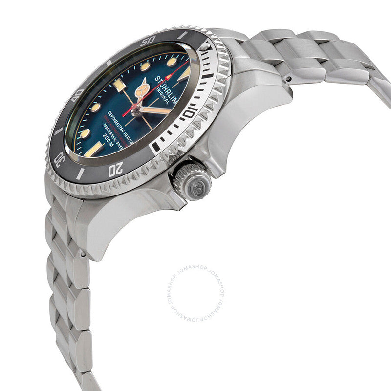 Stuhrling Original Aquadiver Automatic Blue Dial Men's Watch M13520 - The Watches Men & Co #2