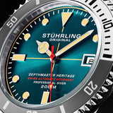 Stuhrling Original Aquadiver Automatic Blue Dial Men's Watch M13520 - The Watches Men & Co #4