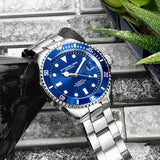 Stuhrling Original Aquadiver Automatic Blue Dial Men's Watch M13544 - The Watches Men & Co #3