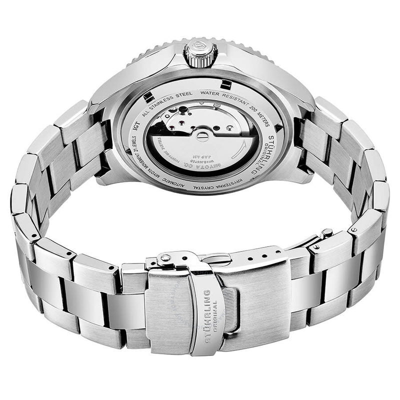 Stuhrling Original Aquadiver Automatic Blue Dial Men's Watch M13544 - The Watches Men & Co #2