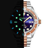 Stuhrling Original Aquadiver Automatic Blue Dial Men's Watch M16747 - The Watches Men & Co #3