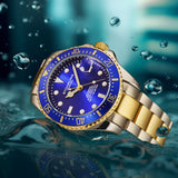 Stuhrling Original Aquadiver Automatic Blue Dial Men's Watch M18256 - The Watches Men & Co #5
