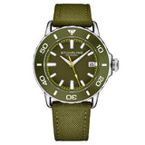 Stuhrling Original Aquadiver Quartz Green Dial Men's Watch M17997 - The Watches Men & Co